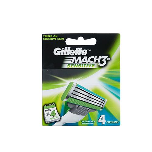 GILLETTE MACH3 SENSITIVE BLADE 4 CART.